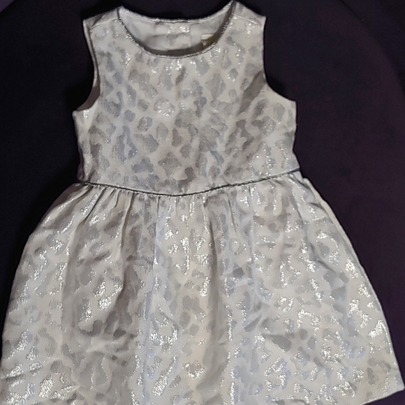 Other - Leopard Silver White Baby Dress - Size 18M